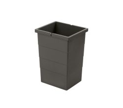 HAILO 1138999 Inneneimer 13 Liter in dunkelgrau für Abfallsorter CARGO / Eimer / Ersatzeimer / Abfalleimer