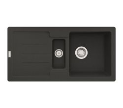 Franke Spüle STRATA STG 651-86 mit Excenterventil / Ausschnittsmaß: 840 x 415 mm / Auflagespüle