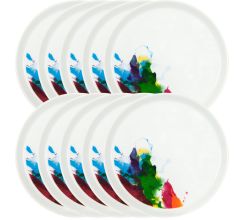 10er SET Könitz Teller Coup Ø 20 cm - On Colour Flow aus Porzellan / Designteller