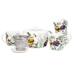 KÖNITZ 1150002969 Tee-Service 6-tlg. My Favourite Tea FRUITS and HERBS, Porzellan
