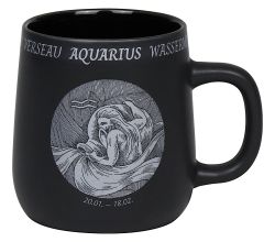 KÖNITZ Becher STERNZEICHEN - Wassermann - 395 ml aus Bone China Porzellan / Fassbecher