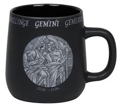 KÖNITZ Becher STERNZEICHEN - Zwillinge - 395 ml aus Bone China Porzellan / Fassbecher