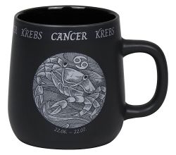 KÖNITZ Becher STERNZEICHEN - Krebs - 395 ml aus Bone China Porzellan / Fassbecher