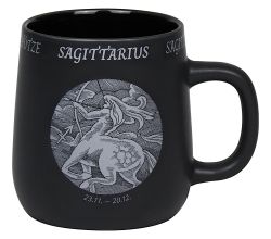 KÖNITZ Becher STERNZEICHEN - Schütze - 395 ml aus Bone China Porzellan / Fassbecher