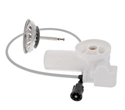 BLANCO Nachrüstset steckbar mit Bowdenzug Standard Sieb (ohne Zugknopf) AL / Excenterbedienung / Drehexcenter