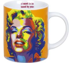 KÖNITZ 1110022982 Becher Heroes - Homage to MARILYN MONROE 300 ml aus Porzellan
