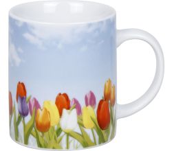 KÖNITZ 1110023012 Becher Tulpenfeld 300 ml aus Porzellan