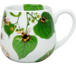 KÖNITZ Kuschelbecher 400 ml HUMMELN auf Laub (Bumblebees on leave), Porzellan