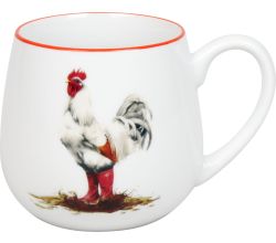 KÖNITZ 1111432961 Kuschelbecher 400 ml Tapsiger Hahn, Porzellan