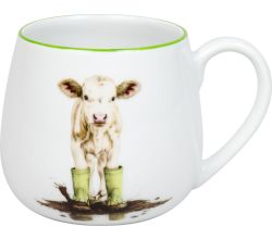 KÖNITZ 1111432963 Kuschelbecher 400 ml Tapsiges Kälbchen, Porzellan