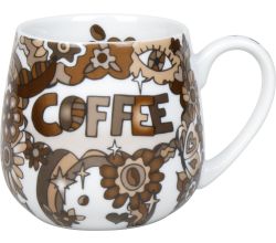 KÖNITZ 1111433004 Kuschelbecher Power of Coffee by M. Koch, 400 ml, Porzellan / Becher