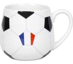 KÖNITZ 1111433035 Könitz Kuschelbecher Fußball Frankreich, 400 ml, Porzellan / Becher