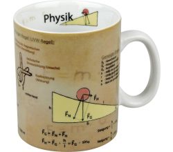 KÖNITZ 1113301062 Wissensbecher PHYSIK 490 ml aus Porzellan / Motivbecher