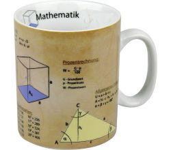 KÖNITZ 1113301063 Wissensbecher MATHEMATIK 490 ml aus Porzellan / Motivbecher