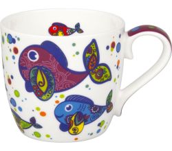 KÖNITZ 1120572289 Becher Colourful Animals - Fish - 425 ml / Motivtasse