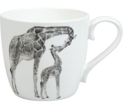 KÖNITZ 1120572760 Becher Amazing Animals - Giraffen 425 ml aus Bone China Porzellan
