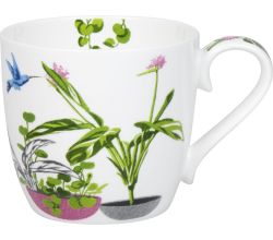 KÖNITZ 1120573021 Becher Urban Jungle - Birds of Paradise by Aurore 425 ml aus Bone China Porzellan