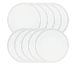 10er SET Könitz Teller Coup Ø 20 cm, weiß, Porzellan / KT 20A neutral