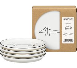 KÖNITZ 1150002770 4er Set Untersetzer im Geschenkkarton - Picasso - Le Chien (Der Hund)