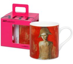 KÖNITZ Becher 1150042991 ARTselection Arlequin assis by Pablo Picasso, 400 ml, Bone China Porzellan