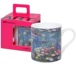 KÖNITZ Becher 1150043023 ARTselection Les Nymphéas by Claude Monet, 400 ml, Bone China Porzellan