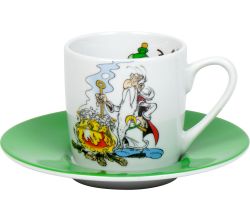 KÖNITZ 1150532055 Espressotasse Asterix Espresso ist fertig! 85 ml, Porzellan