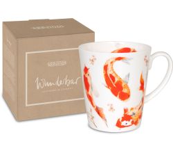 KÖNITZ 1152552684 Becher Wunderbar KOI im Geschenkkarton - 600 ml aus Bone China Porzellan
