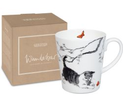 KÖNITZ 1152552811 Becher Wunderbar CATS im Geschenkkarton - 600 ml aus Bone China Porzellan