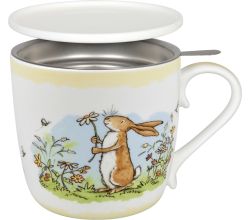 KÖNITZ 115S571529 Becher Weißt du eigentlich... SOMMER 425 ml mit Sieb und Deckel / Der kleine Hase - Jahreszeiten