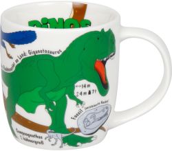 KÖNITZ 1172673025 Kid's Wissen Dinos 230 ml aus Porzellan / Kinderbecher