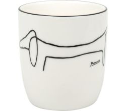KÖNITZ 1172682770 Becher PICASSO - Le Chien (Der Hund) - 200 ml aus New Bone China Porzellan