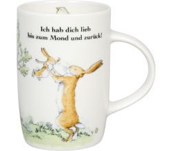 KÖNITZ 1172692899 Becher Ich hab dich lieb bis zum Mond und zurück! - 600 ml, Basic Bone
