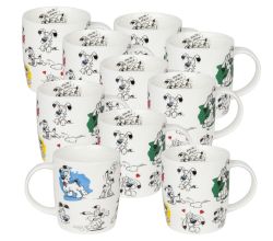 10er SET KÖNITZ Becher Asterix - Snif Snif Idefix - 400 ml / Motivtasse