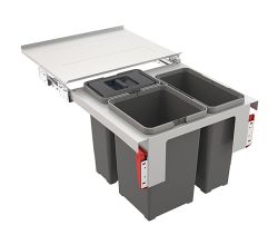 FRANKE Abfallsorter 32 (8 + 2x12) Liter GARBO 50-3 ab 50 cm Schrankbreite