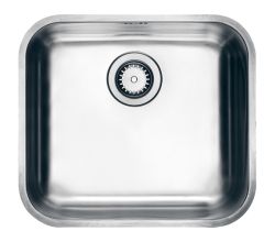 Franke Unterbaubecken GAX 40 aus Edelstahl mit Drehexcenterventil / Einbauspüle / Unterbauspüle / Edelstahlspüle / Spüle