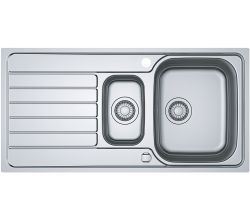 FRANKE Spüle SPARK SKX 651 mit 1,5 Becken und Abtropfschale aus Edelstahl / Edelstahlspüle / Einbauspüle / Spüle