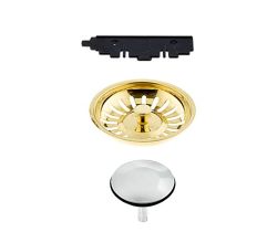 Siebkorb gold Excenter 3 ½ für Franke Colani Sunline sl 660 Spüle / Ersatzteil / Excenterbedienung /Siebkörbchen