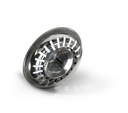 Siebkorb manuell 3,5 Zoll für div. Franke Spülen /Durchm.-Korb 83mm - Gesamthöhe 56mm / Handbedienung / Siebkörbchen