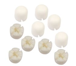 10er SET Ersatzgummifuß 133.0156.883 für FRANKE Rüstkorb / Gummifüße für Rüstkörbe / Standfüße / Kreuzform