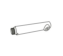 FRANKE 133.0661.006 ET Brausekopf Zugauslauf 2 Strahl black matt für Armatur Active L Auszugsbrause + Active L Twist Auszugsbrause / Ersatzteil