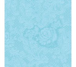 Servietten Lace embossed aqua 33 x 33 cm ppd 1332057