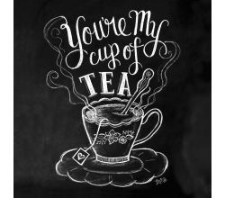 Servietten Blackboard Tea 33 x 33 cm ppd 1332464