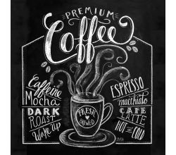Servietten Blackboard Coffee 33 x 33 cm ppd 1332465