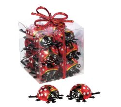 Storz Glückskäfer Würfel Geschenkpackung 100 g / Schokolade Käfer / Schokokäfer Box