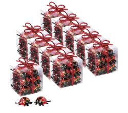 10er SET Storz Glückskäfer Würfel Geschenkpackung 100 g / Schokolade Käfer / Schokokäfer Box