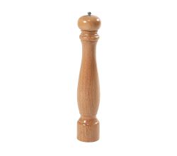 KESPER 13664 Pfeffermühle, Gummibaum, natur lackiert, Höhe: 40 cm