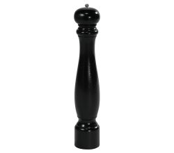KESPER 13665 Pfeffermühle, Gummibaum, schwarz lackiert, Höhe: 40 cm
