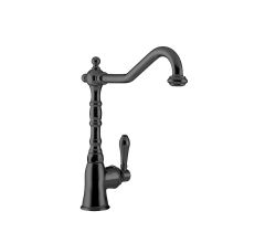 AquaCucina 13765-S Armatur BOHO in SCHWARZ matt mit Schwenkauslauf / Küchenarmatur / Einhebelmischer