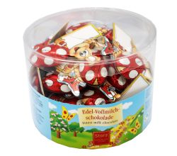 60er SET Käfer mit Namenstafel, lose 6,25 g / Schokolade / Glück