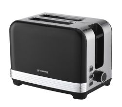 grossag Edelstahl-Toaster TA 28.07, Schwarz